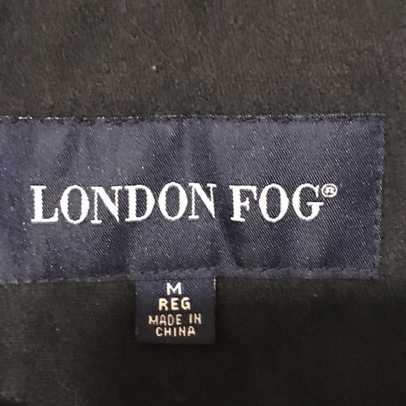 London Fog Hunter Green trench coat, size Medium - Picture 3 of 12